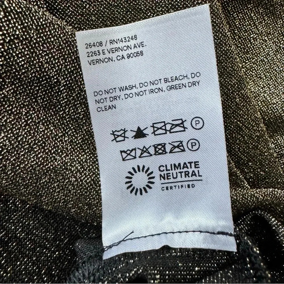 REFORMATION Paprika Dress Gold Sparkle Size 2X - Picture 13 of 13